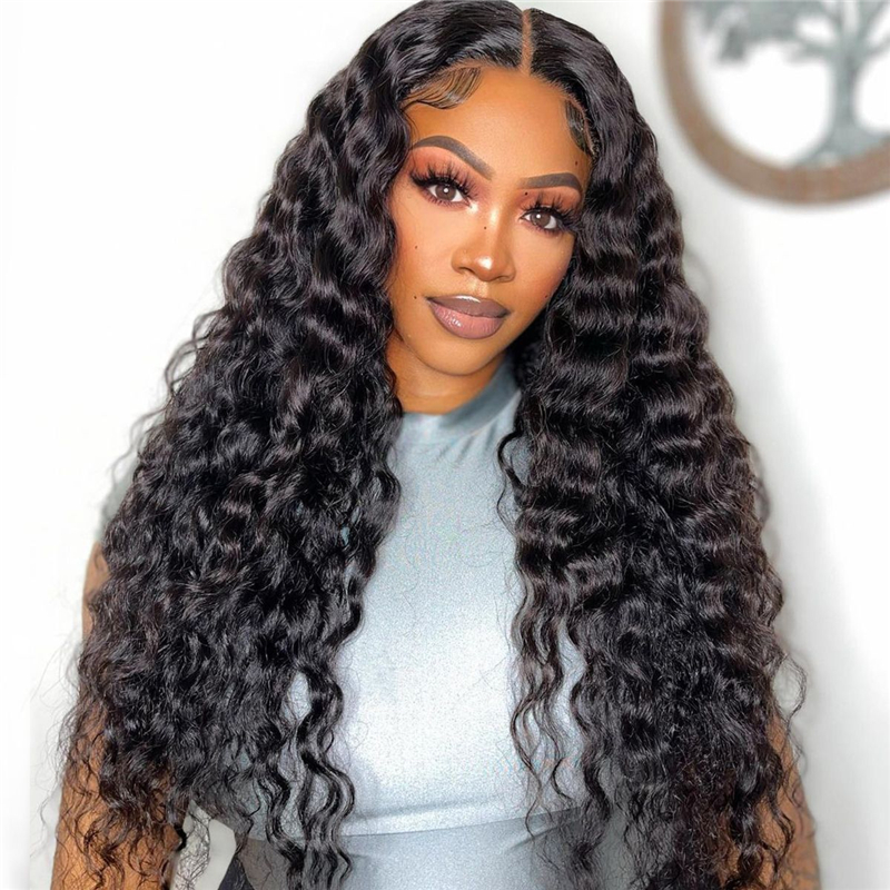 HD Lace 13x4 Loose Deep Human Hair Lace Front Wigs（Full Frontal）